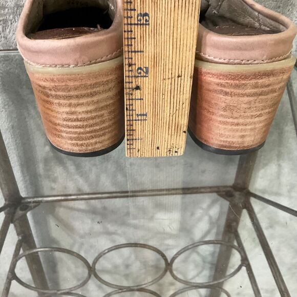 Freebird by Steven Open Back Collins Clog Tan Leather Brn. tan Snake size 6 - Picture 6 of 13